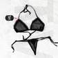 Two-piece Lingerie with Black Mesh