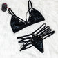 Shiny Black Cat Lingerie
