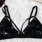 Shiny Black Cat Lingerie
